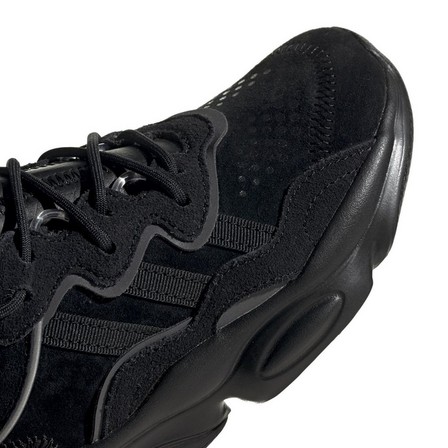 Unisex Kids Ozweego Shoes, Black, A701_ONE, large image number 13