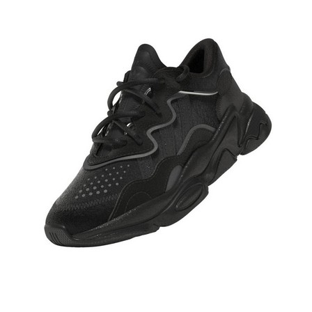 Unisex Kids Ozweego Shoes, Black, A701_ONE, large image number 21