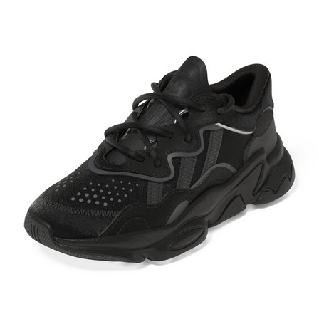 Unisex Kids Ozweego Shoes, Black, A701_ONE, large image number 28