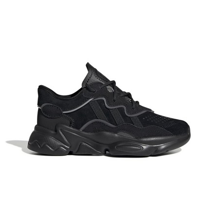 Unisex Kids Ozweego Shoes, Black, A701_ONE, large image number 30