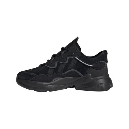 Unisex Kids Ozweego Shoes, Black, A701_ONE, large image number 33