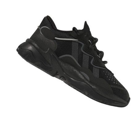 Unisex Kids Ozweego Shoes, Black, A701_ONE, large image number 42