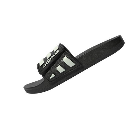 Kids Unisex Adilette Comfort Adjustable Slides, Black, A701_ONE, large image number 8