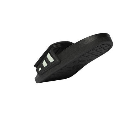 Kids Unisex Adilette Comfort Adjustable Slides, Black, A701_ONE, large image number 12