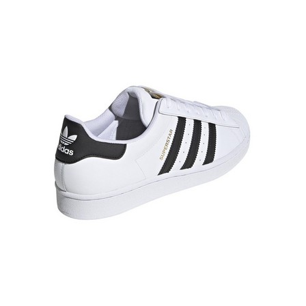 Men Superstar Core Black Stripes Shoes, White, A701_ONE, large image number 5