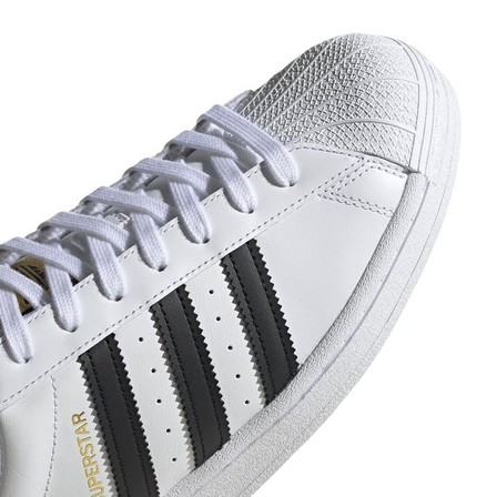 Men Superstar Core Black Stripes Shoes, White, A701_ONE, large image number 11