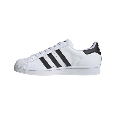 Men Superstar Core Black Stripes Shoes, White, A701_ONE, large image number 39