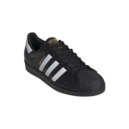 Men Superstar Shoes, Black, A701_ONE, large image number 1