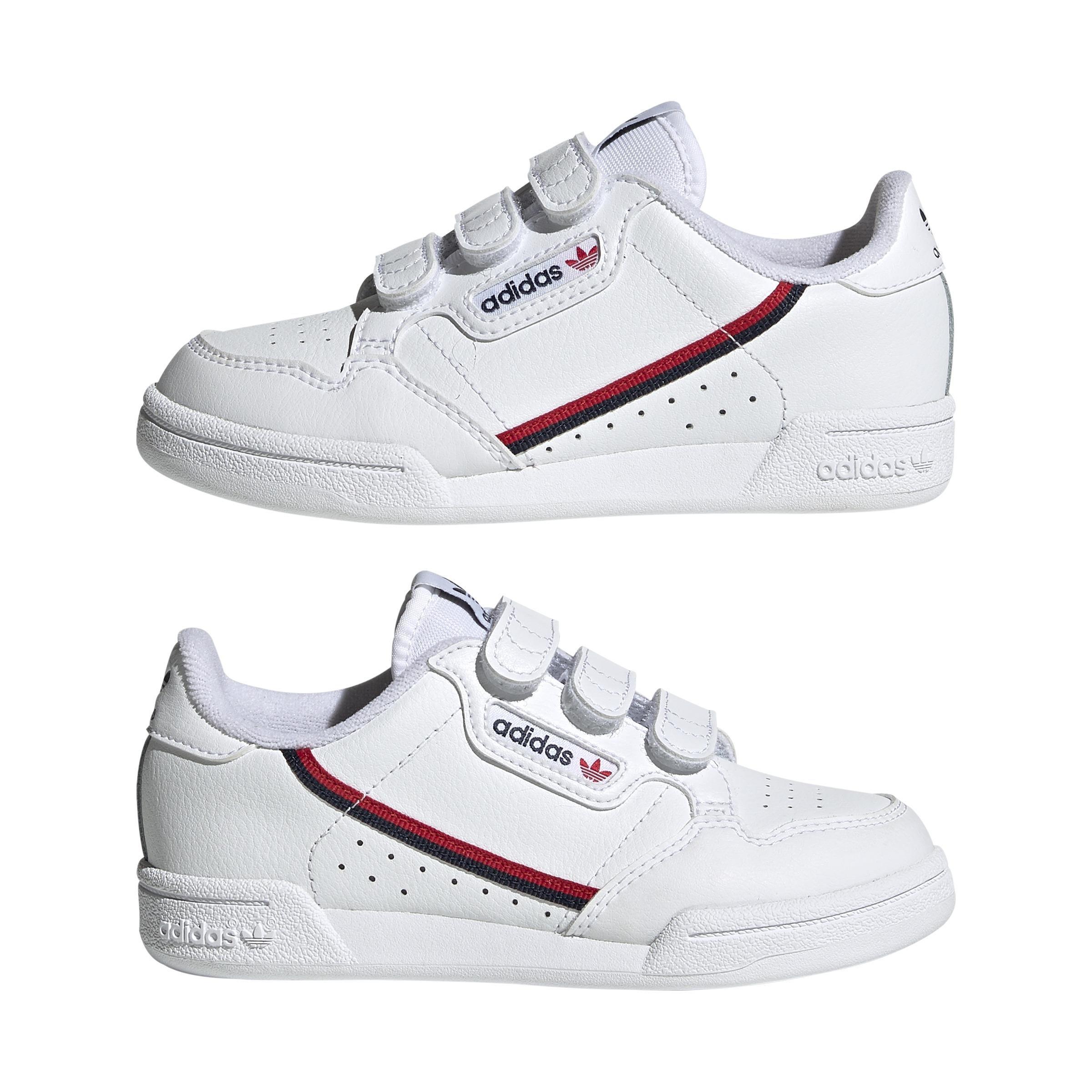 Adidas continental best sale 80 white kids