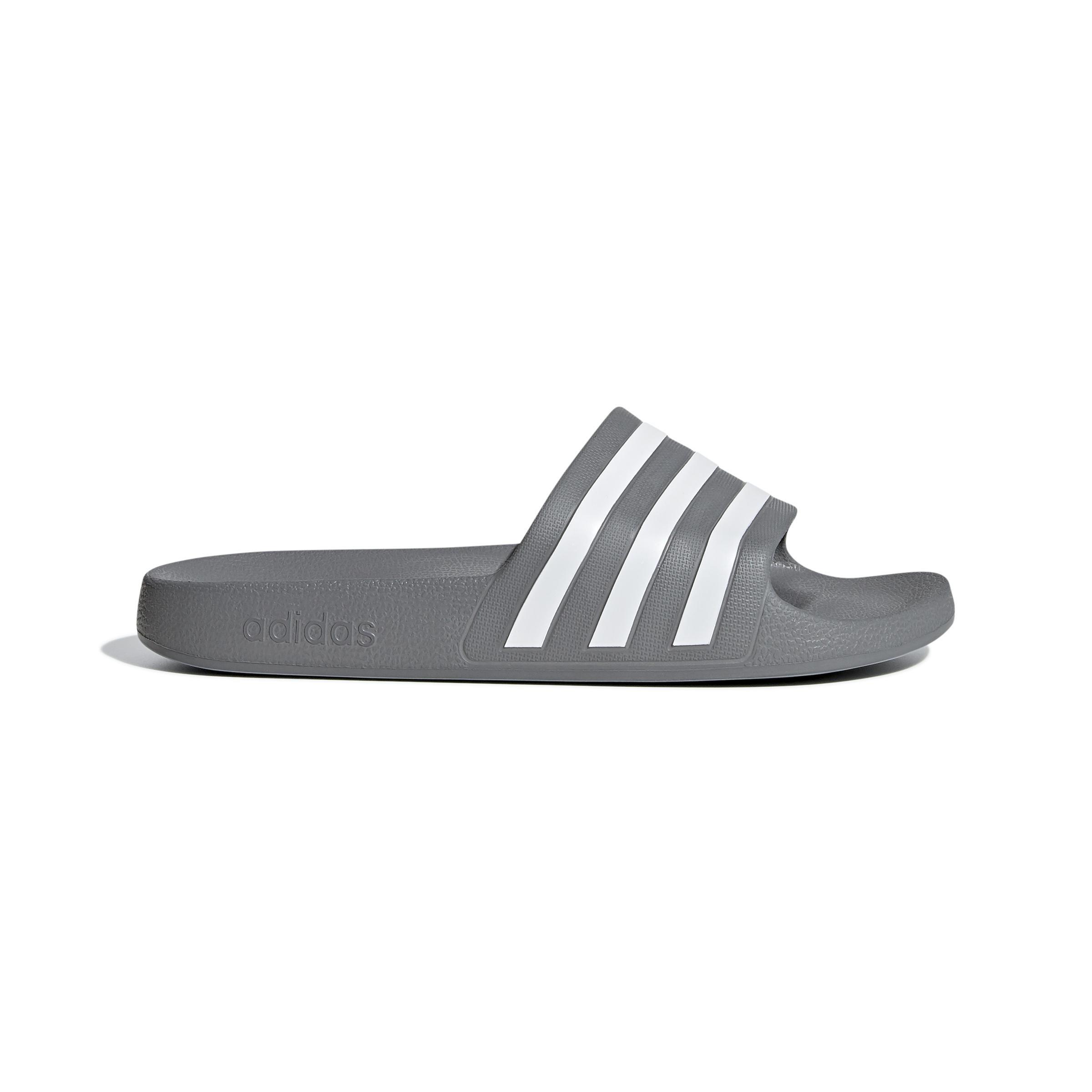Unisex Adilette Aqua Slides, Grey, , large image number 0
