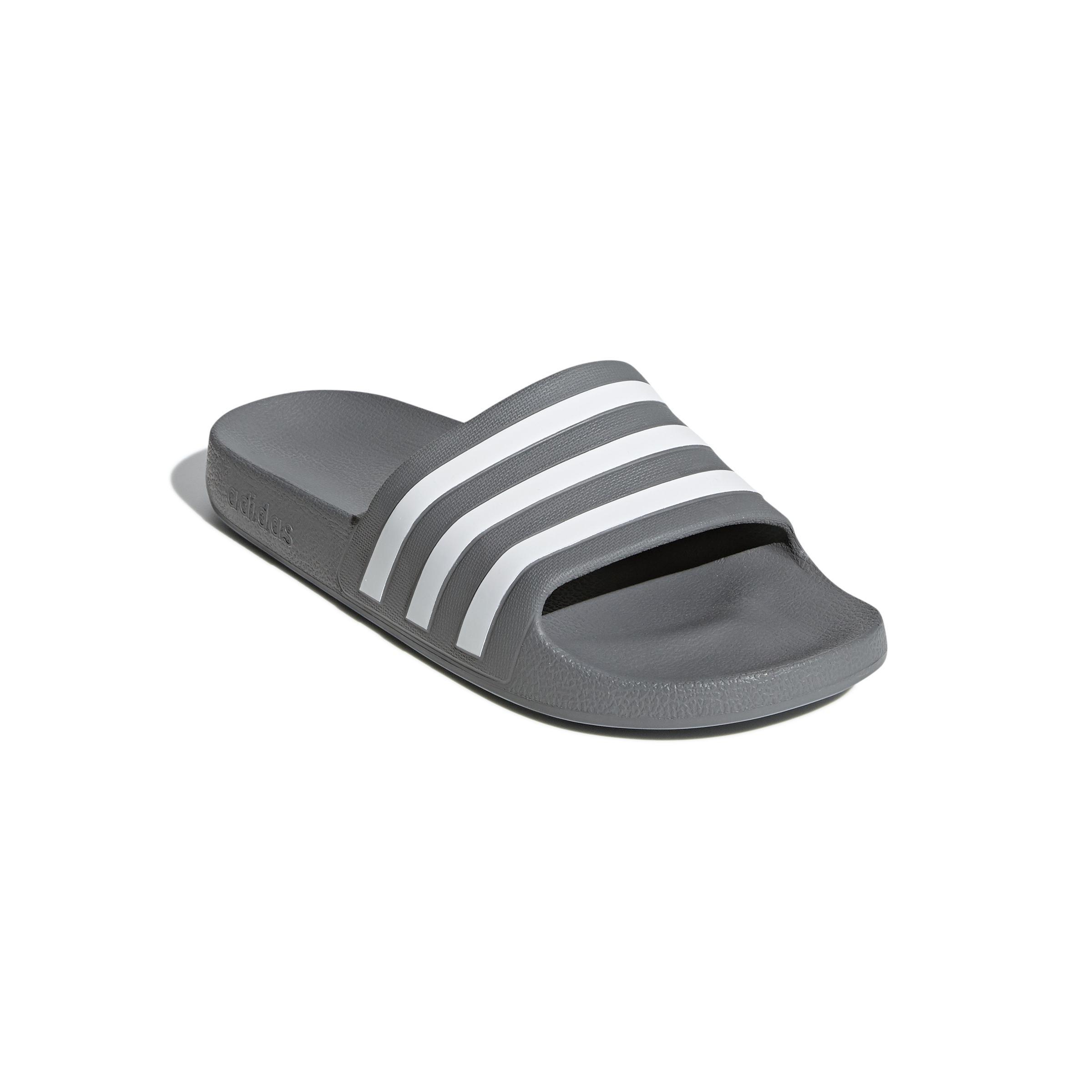 Unisex Adilette Aqua Slides, Grey, A701_ONE, large image number 1