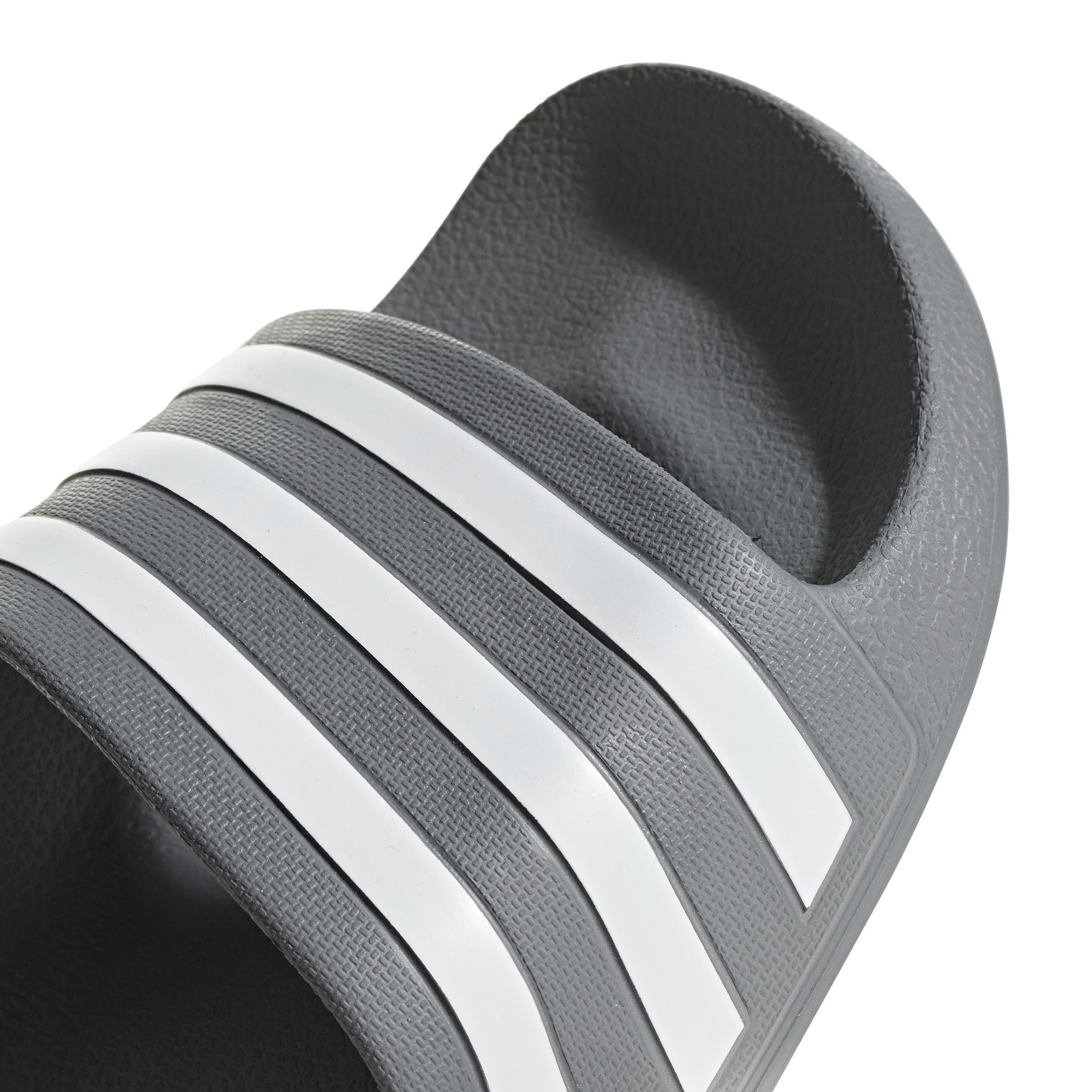 Unisex Adilette Aqua Slides, Grey, A701_ONE, large image number 4