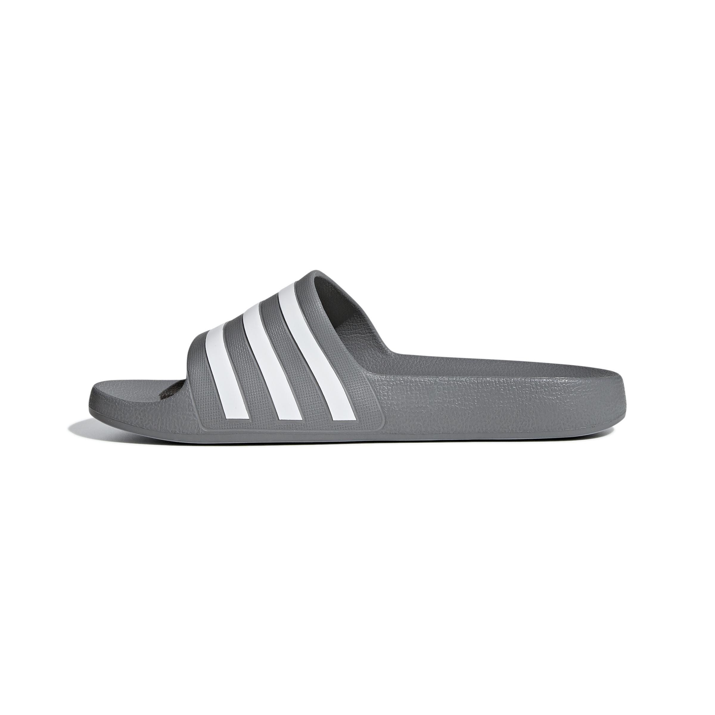 Unisex Adilette Aqua Slides, Grey, A701_ONE, large image number 7