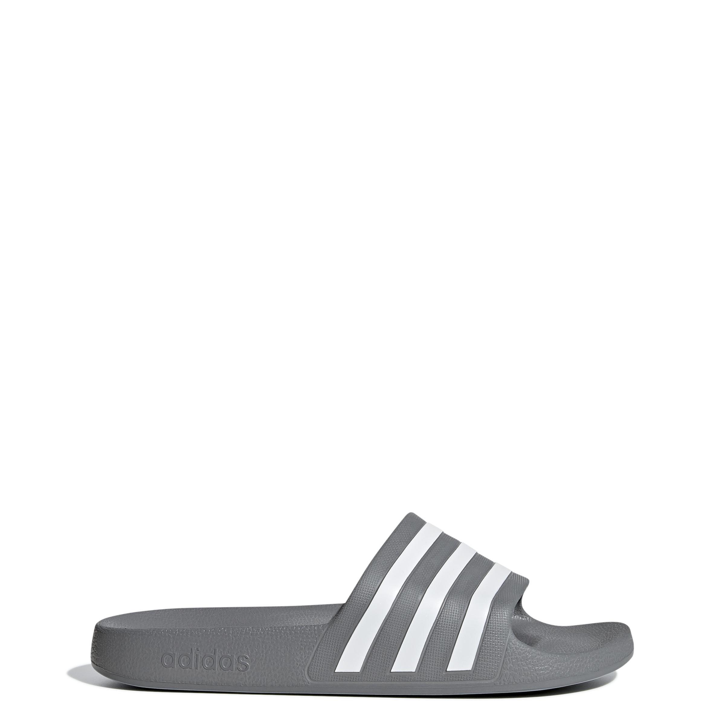 Unisex Adilette Aqua Slides, Grey, A701_ONE, large image number 10