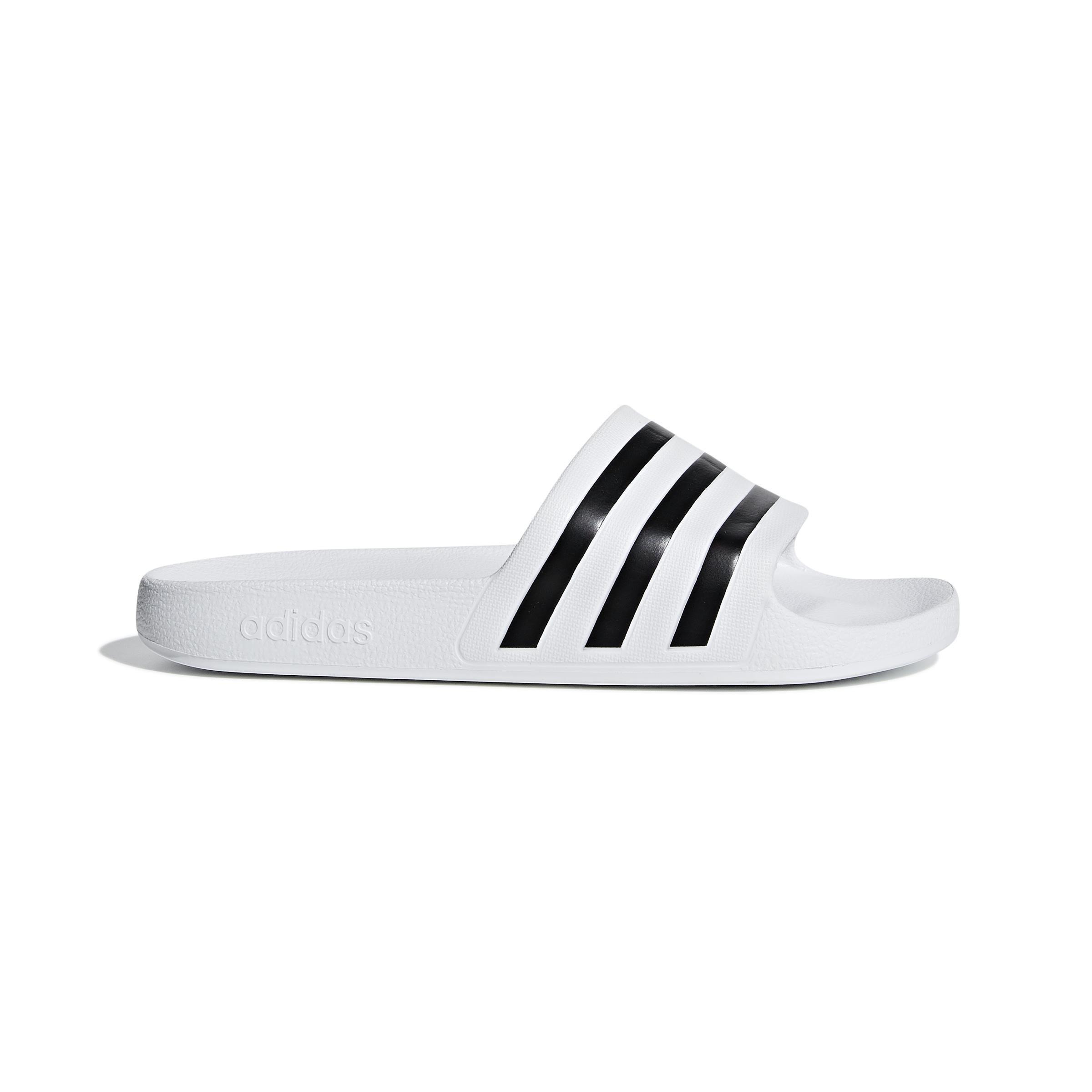 Unisex Adilette Aqua Slides, White, , large image number 0