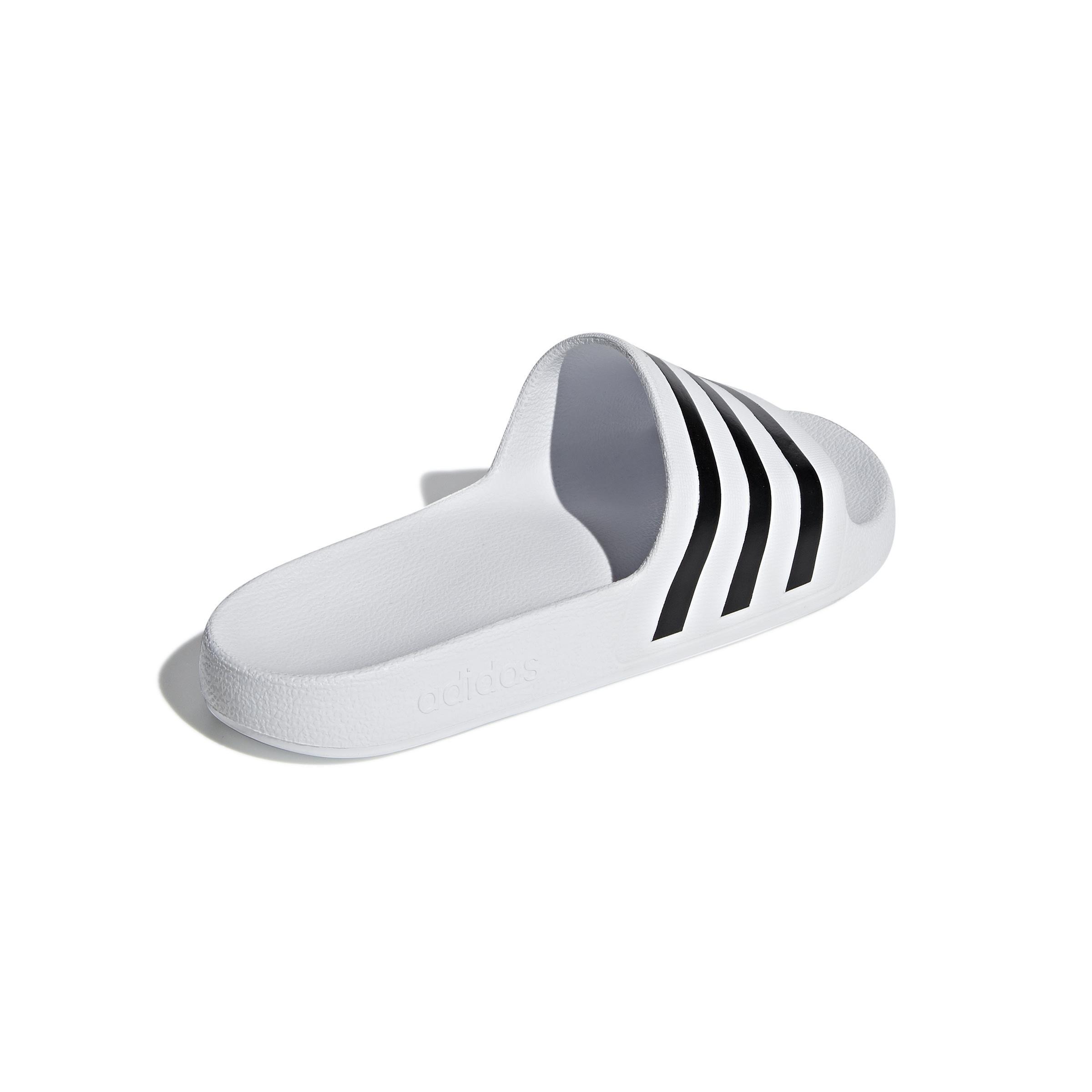 Women Adilette Aqua Slides, White, A701_ONE, large image number 2