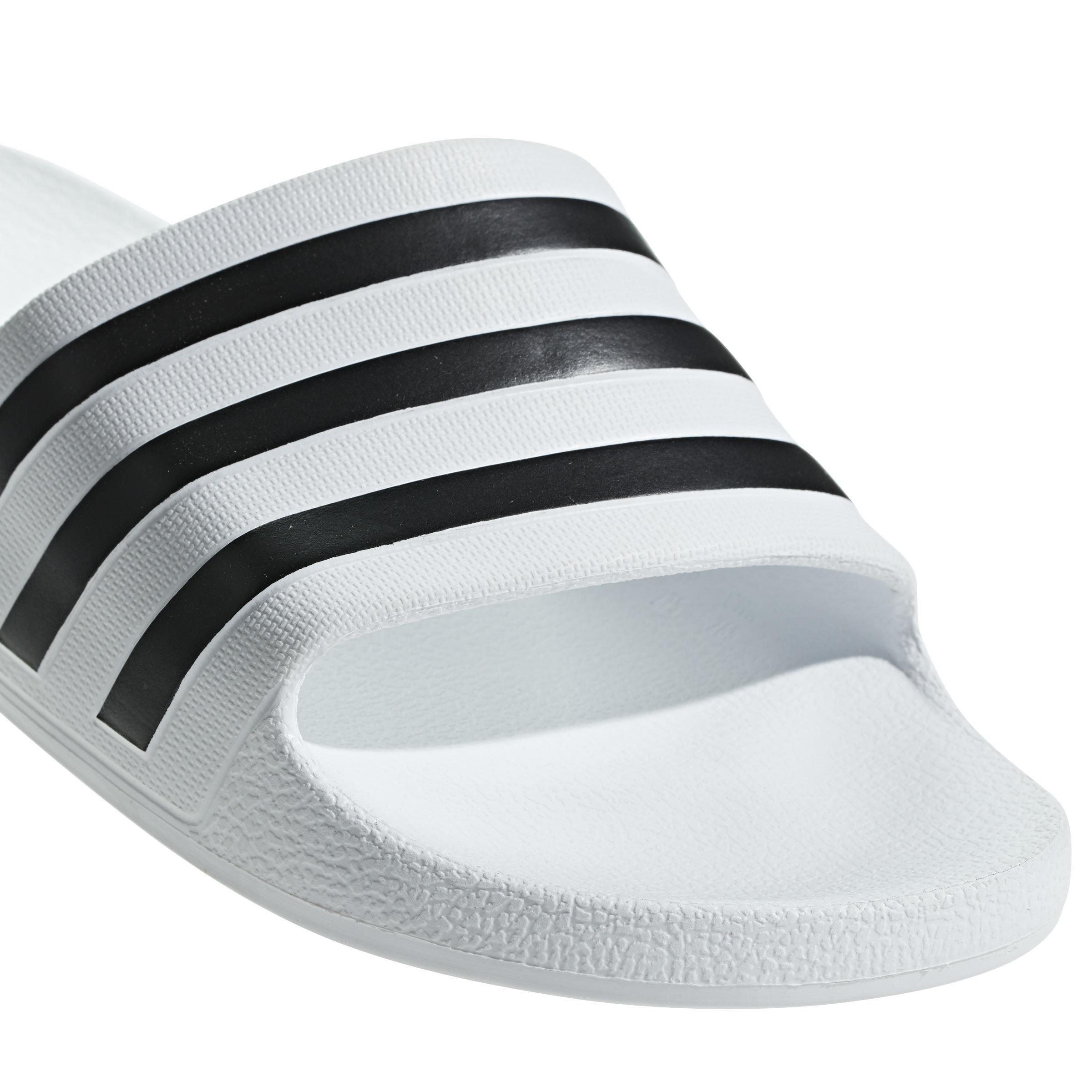 Women Adilette Aqua Slides, White, A701_ONE, large image number 4