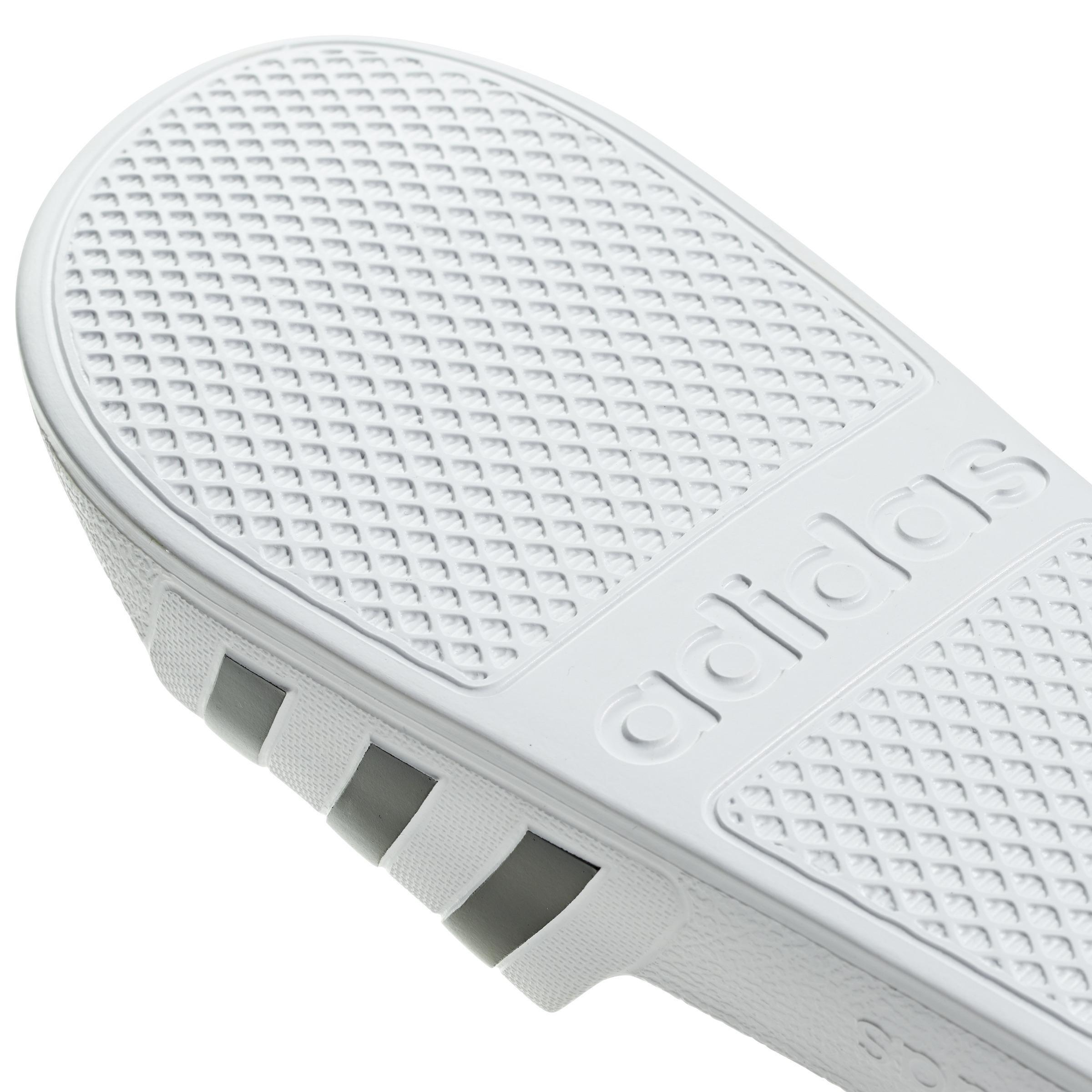 Women Adilette Aqua Slides, White, A701_ONE, large image number 5