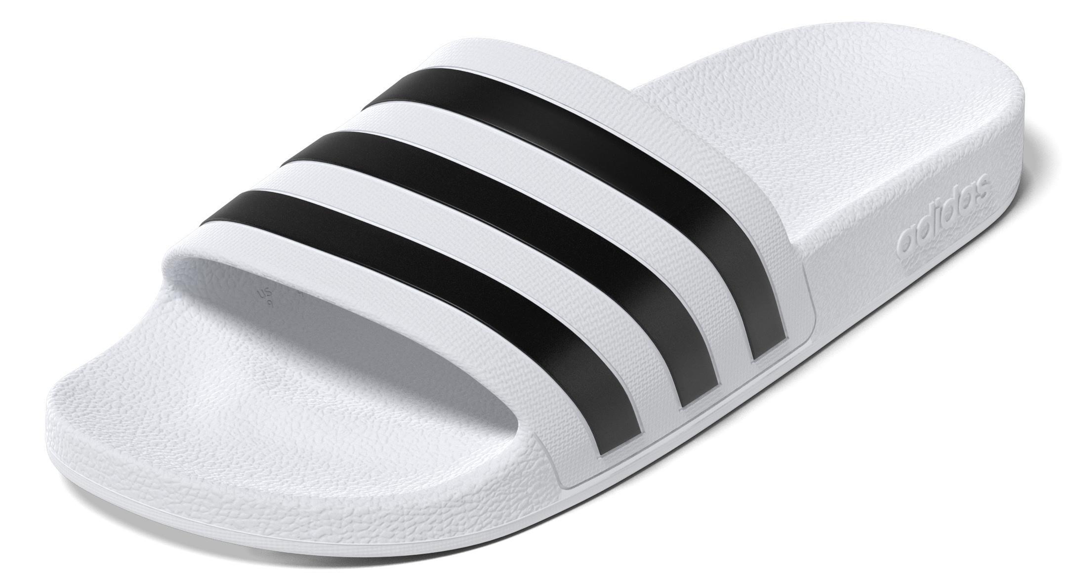 Unisex Adilette Aqua Slides, White, , large image number 12