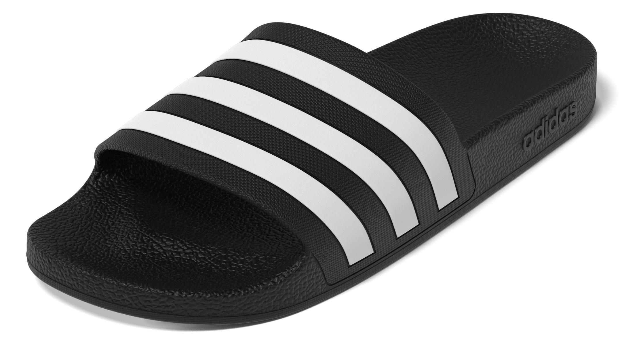 Unisex Adilette Aqua Slides, Black, A701_ONE, large image number 10