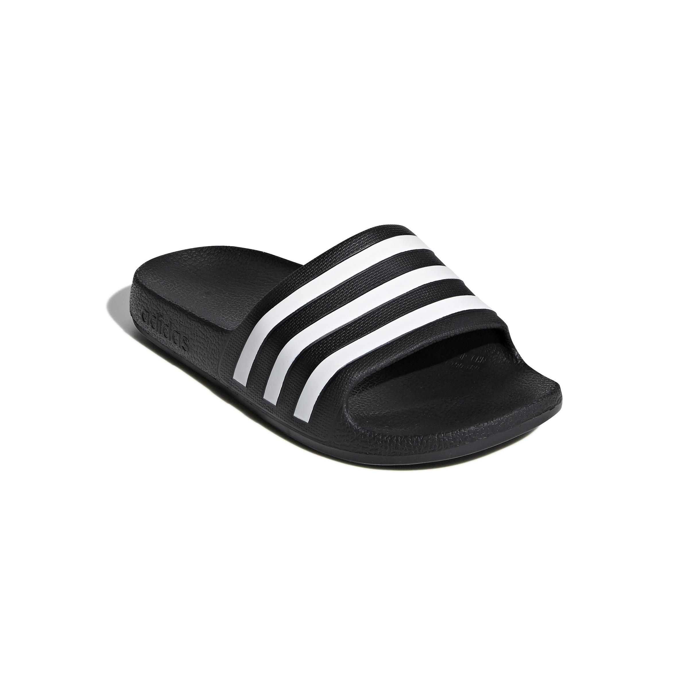 Unisex Adilette Aqua Slides, Black, , large image number 1