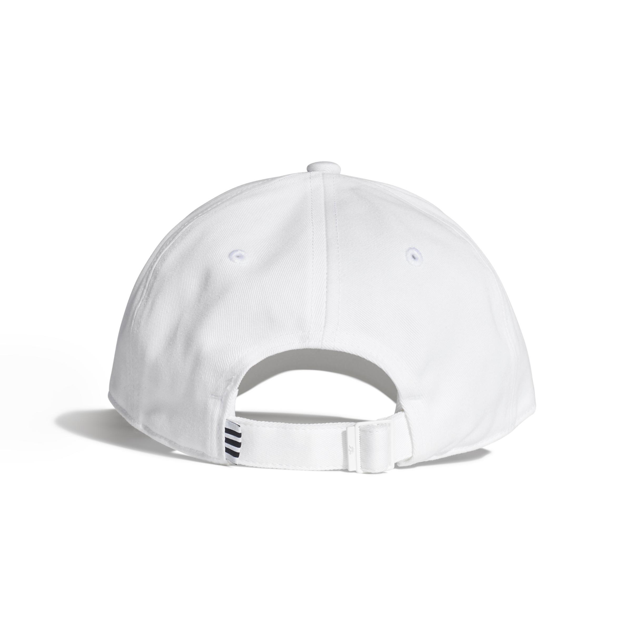 Unisex Trefoil Baseball Cap, White, A701_ONE, large image number 2
