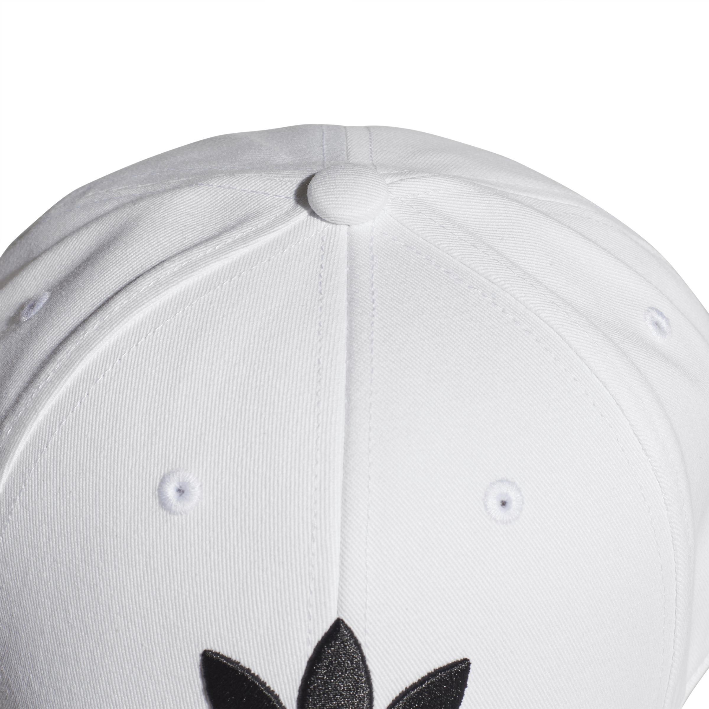 adidas - Unisex Trefoil Baseball Cap, White