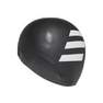 Unisex 3-Stripes Swim Cap, black, A701_ONE, thumbnail image number 1