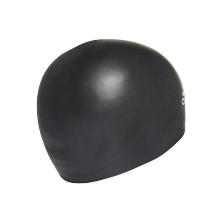 Unisex 3-Stripes Swim Cap, black, A701_ONE, large image number 2