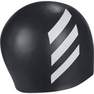 Unisex 3-Stripes Swim Cap, black, A701_ONE, thumbnail image number 3