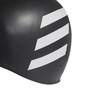 Unisex 3-Stripes Swim Cap, black, A701_ONE, thumbnail image number 5