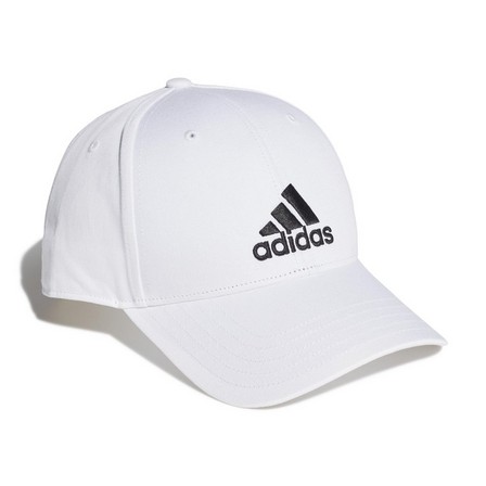 Unisex Cotton Baseball Cap, white, A701_ONE, large image number 1