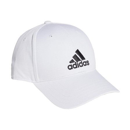 Unisex Cotton Baseball Cap, white, A701_ONE, large image number 3