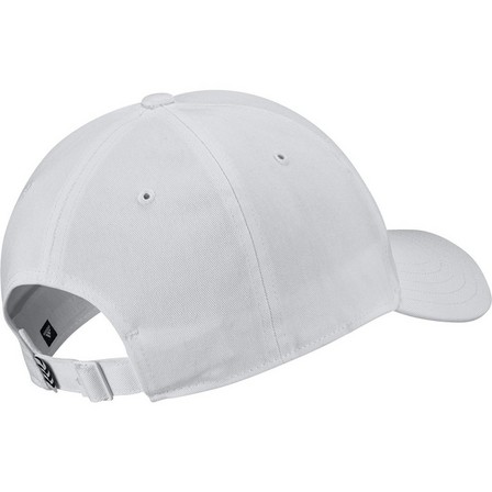 Unisex Cotton Baseball Cap, white, A701_ONE, large image number 6