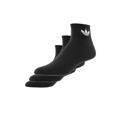 Unisex Mid Cut Crew Socks 3 Pairs , Black, A701_ONE, large image number 10