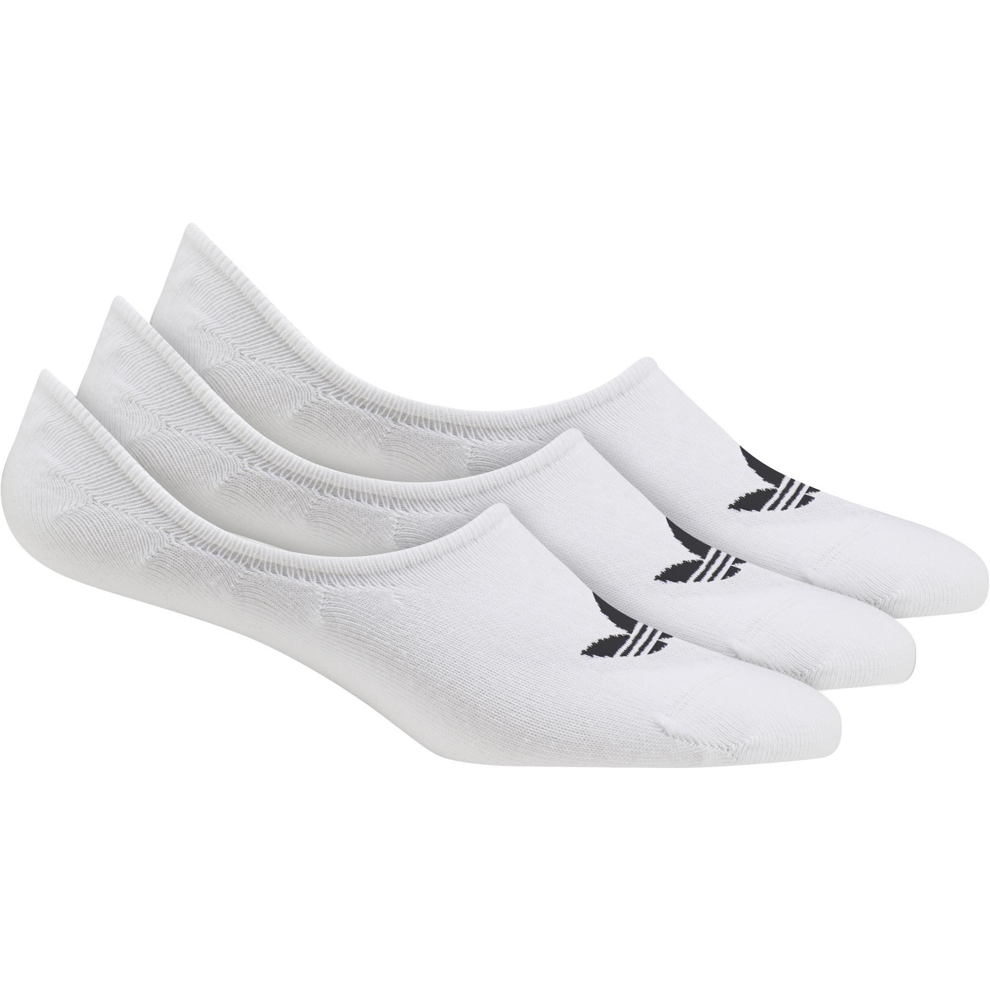 adidas - Unisex No-Show Socks 3 Pairs, white