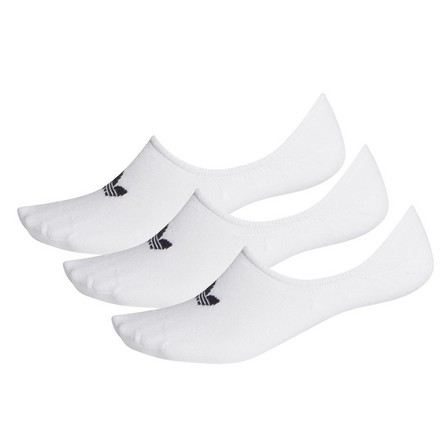 Unisex No-Show Socks 3 Pairs, white, A701_ONE, large image number 2