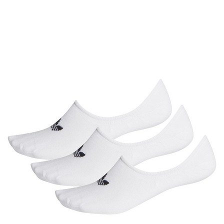 Unisex No-Show Socks 3 Pairs, white, A701_ONE, large image number 3