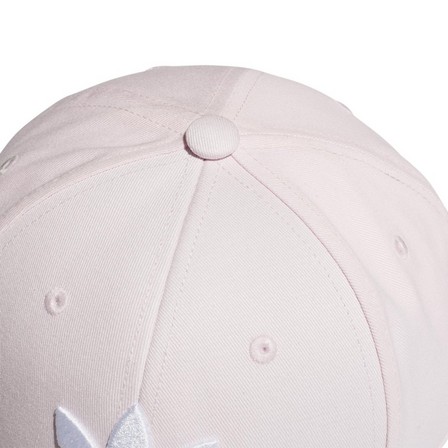 Unisex Trefoil Baseball Cap, Pink, A701_ONE, large image number 4