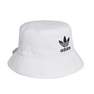 Unisex Trefoil Bucket Hat, White, A701_ONE, thumbnail image number 1