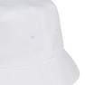 Unisex Trefoil Bucket Hat, White, A701_ONE, thumbnail image number 4