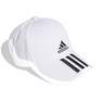 Unisex BASEBALL 3-STRIPES TWILL CAP , white, A701_ONE, thumbnail image number 2