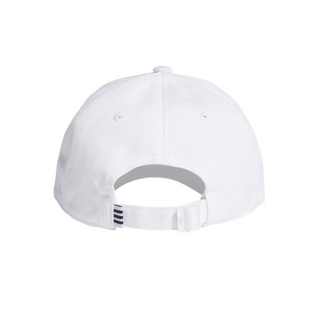 Unisex BASEBALL 3-STRIPES TWILL CAP , white, A701_ONE, large image number 5