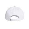 Unisex BASEBALL 3-STRIPES TWILL CAP , white, A701_ONE, thumbnail image number 5