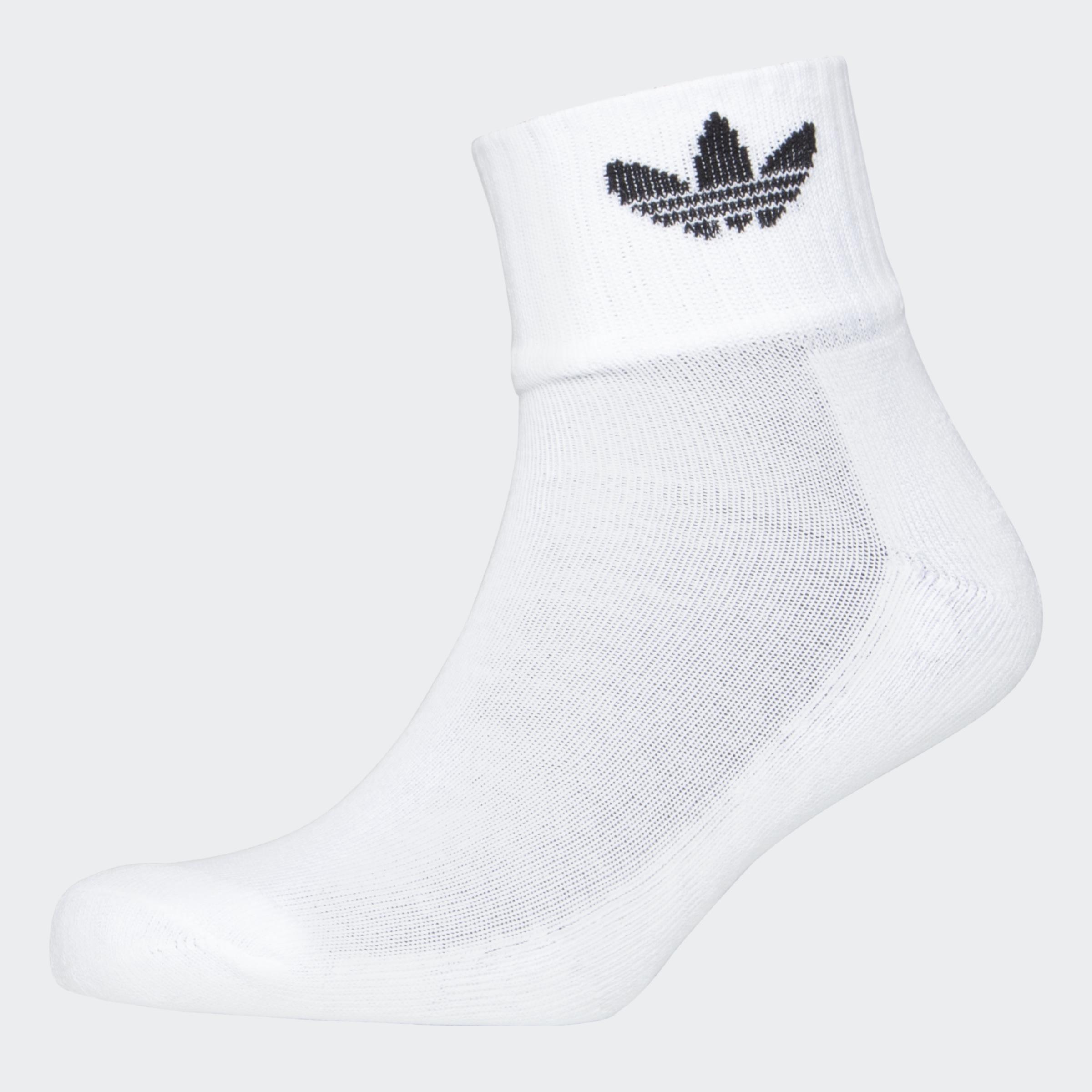Unisex Mid Crew Socks 3 Pairs, White, A701_ONE, large image number 0