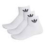 Unisex Mid-Cut Ankle Socks - 3 Pairs, White, A701_ONE, thumbnail image number 10