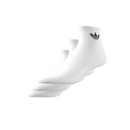 Unisex Mid-Cut Ankle Socks - 3 Pairs, White, A701_ONE, large image number 14
