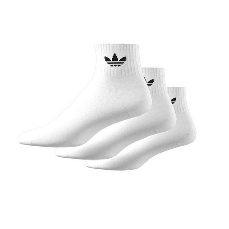 Unisex Mid-Cut Ankle Socks - 3 Pairs, White, A701_ONE, large image number 16