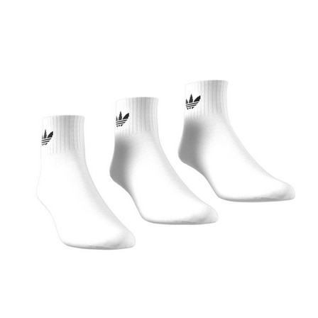 Unisex Mid-Cut Ankle Socks - 3 Pairs, White, A701_ONE, large image number 18