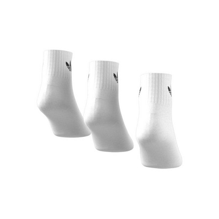 Unisex Mid-Cut Ankle Socks - 3 Pairs, White, A701_ONE, large image number 20